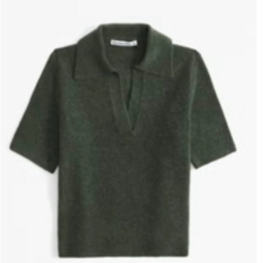 Abercrombie & Fitch Dark Green Polo Sweater